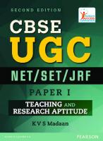 Teaching and Research Aptitude CBSE UGC NET SET JRF Paper I [2 ed.]
 9789332551732, 9789332576315