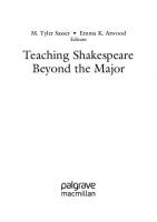 Teaching Shakespeare Beyond the Major
 3031242238, 9783031242236