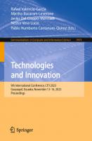 Technologies and Innovation: 9th International Conference, CITI 2023, Guayaquil, Ecuador, November 13–16, 2023, Proceedings
 9783031456824, 3031456823