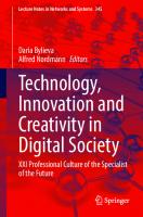 Technology, Innovation and Creativity in Digital Society: XXI Professional Culture of the Specialist of the Future (Lecture Notes in Networks and Systems, 345)
 3030897079, 9783030897079