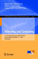 Telematics and Computing: 11th International Congress, WITCOM 2022, Cancún, México, November 7–11, 2022, Proceedings (Communications in Computer and Information Science)
 303118081X, 9783031180811