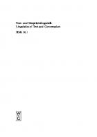 Text- und Gesprächslinguistik / Linguistics of Text and Conversation: 1. Halbband Text- und Gesprächslinguistik 1. Halbband
 9783110194067, 9783110135596