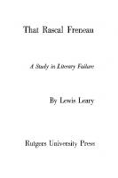 That Rascal Freneau: A Study in Literary Failure [Reprint 2022 ed.]
 9781978811720