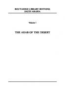 The Arab of the Desert: A Glimpse into Badawin Life in Kuwait and Saudi Arabia
 9781138825154, 9781315727202, 9781138845749, 9781315727462