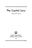 The Capital Levy
 9780231892407