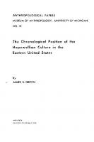 The Chronological Position of the Hopewellian Culture in the Eastern United States
 9781949098310, 9781951519551