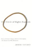 The Circle of Rights Expands: Modern Political Thought after the Reformation, 1521 (Luther) to 1762 (Rousseau)
 9780773560284