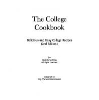 The College Cookbook: Delicious and Easy College Recipes [2 ed.]
 9798387318016
