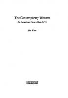 The Contemporary Western: An American Genre Post-9/11
 9781474427944