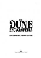 The Dune Encyclopedia: The Complete, Authorized Guide and Companion to.. [1st ed.]
 0425068137, 9780425105009