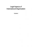 The Emerging Practice of the International Criminal Court (Legal Aspects of International Organization)
 978-90-04-16655-4