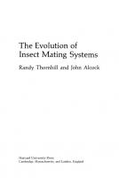 The Evolution of Insect Mating Systems [Reprint 2014 ed.]
 9780674433960, 9780674433953