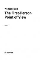 The First-Person Point of View
 9783110362855, 9783110359176