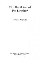 The Half-Lives of Pat Lowther
 9781442681422