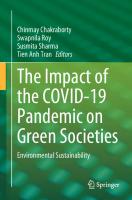 The Impact of the COVID-19 Pandemic on Green Societies: Environmental Sustainability
 3030664899, 9783030664893