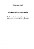 The Imperial Aircraft Flotilla : The Worldwide Fundraising Campaign for the British Flying Services in the First World War
 9783838270210