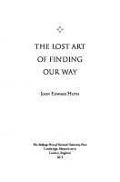 The Lost Art of Finding Our Way
 9780674074811
