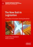 The New Bail-In Legislation: An Analysis of European Banking Resolution (Palgrave Macmillan Studies in Banking and Financial Institutions)
 3030875598, 9783030875596