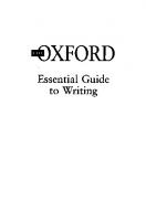 The oxford essential guide to writing
 9780195167450, 0195167457