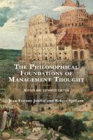 The Philosophical Foundations of Management Thought, Revised and Expanded Edition
 1793630151, 9781793630155