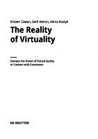 The Reality of Virtuality: Harness the Power of Virtual Reality to Connect with Consumers
 3110992701, 9783110992700