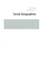 The SAGE Handbook of Social Geographies
 9781412935593, 2009923580