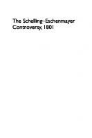 The Schelling-Eschenmayer Controversy, 1801: Nature and Identity
 9781474434416