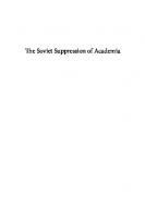The Soviet Suppression of Academia: The Case of Konstantin Azadovsky
 9781350136137, 9781350136168, 9781350136144