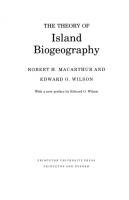 The Theory of Island Biogeography [With a New preface by Edward O. Wilson]
 9781400881376