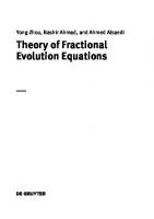 Theory of Fractional Evolution Equations
 9783110769272, 9783110769180