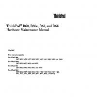 ThinkPad® R60, R60e, R61, and R61i Hardware Maintenance Manual [1 ed.]