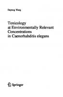 Toxicology at Environmentally Relevant Concentrations in Caenorhabditis elegans
 9789811667466, 9811667462