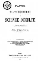 Traité méthodique de science occulte