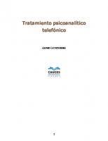 Tratamiento psicoanalítico telefóico (Spanish Edition)