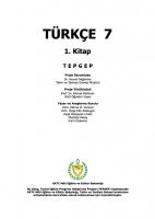 Türkçe 7. 1. Kitap