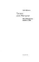 Tyrann und Märtyrer: Bild und Ideengeschichte des Rechts um 1600 [1 ed.]
 311036350X, 9783110363500