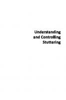 Understanding and Controlling Stuttering: A Comprehensive New Approach Based on the Valsalva Hypothesis [4 ed.]
 9781737955504