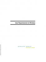 User Requirements for Wireless [1 ed.]
 9788793237612, 9788793237209