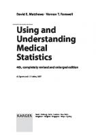 Using and understanding medical statistics [4ed]
 3805581890, 9783805581899