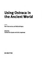 Using Ostraca in the Ancient World
 9783110712865, 9783110712902, 9783110712957, 2020947108