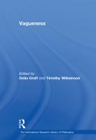 Vagueness [1 ed.]
 0754620808, 9780754620808