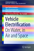 Vehicle Electrification: On Water, in Air and Space (SpringerBriefs in Applied Sciences and Technology)
 3030817407, 9783030817404