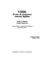 VHDL El Arte de Programar Sistemas Digitales (Spanish Edition)
 970240259X, 9789702402596