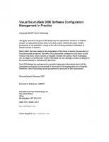 Visual SourceSafe 2005 Software Configuration Management in Practice
 1904811698, 978-1-904811-69-5