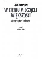 W cieniu milczącej większości albo Kres sfery społecznej
 8388807935