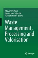 Waste Management, Processing and Valorisation
 9811676526, 9789811676529