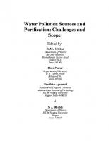 Water Pollution Sources and Purification: Challenges and Scope
 9815050702, 9789815050707