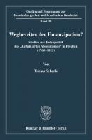 Wegbereiter der Emanzipation?: Studien zur Judenpolitik des »Aufgeklärten Absolutismus« in Preußen (1763 - 1812) [1 ed.]
 9783428530908, 9783428130900