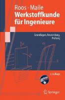 Werkstoffkunde für Ingenieure: Grundlagen, Anwendung, Prüfung [2 ed.]
 3540220348, 9783540220343