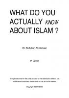 What do you Actually know about Islam? [6 ed.]